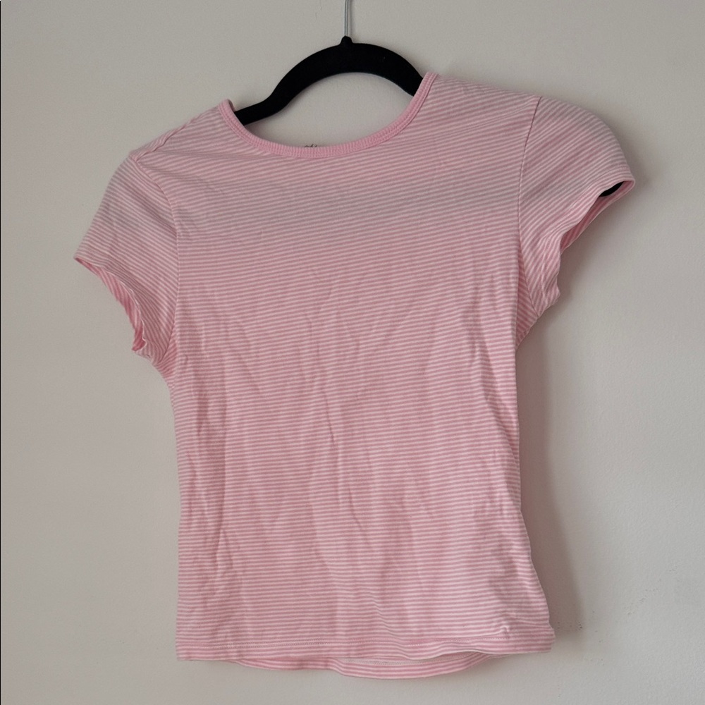 Free people Pink Striped Women's Top